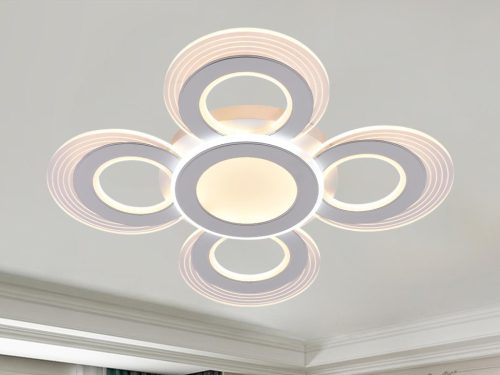 LED design mennyezeti lámpa 105W, 7400 lm, 670x670x60 mm, 3000K–6500K - J3351/W