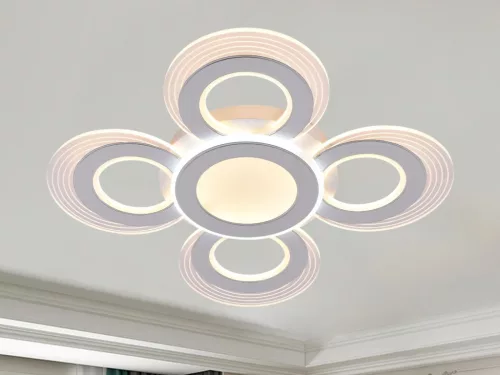 LED design mennyezeti lámpa 105W, 7400 lm, 670x670x60 mm, 3000K–6500K - J3351/W