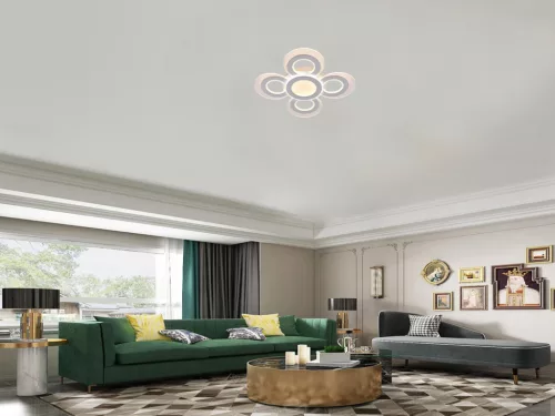 LED design mennyezeti lámpa 105W, 7400 lm, 670x670x60 mm, 3000K–6500K - J3351/W