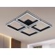 LED design mennyezeti lámpa 215W 16000lm 3000-6500K dimmelhető IP20 fekete négyzet J3353/B