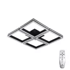LED design mennyezeti lámpa 215W 16000lm 3000-6500K dimmelhető IP20 fekete négyzet J3353/B