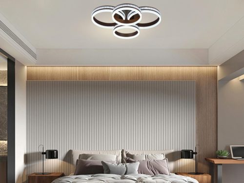 LED design mennyezeti lámpa 150W 10500lm 3000-6500K dimmelhető IP20 barna J3354/BR