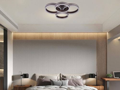 LED design mennyezeti lámpa 150W 10500lm 3000-6500K dimmelhető IP20 barna J3354/BR