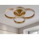 LED design mennyezeti lámpa 150W 10500lm 3000-6500K dimmelhető IP20 arany J3354/G