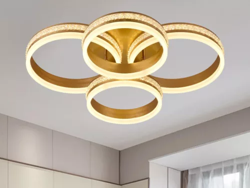 LED design mennyezeti lámpa 150W 10500lm 3000-6500K dimmelhető IP20 arany J3354/G