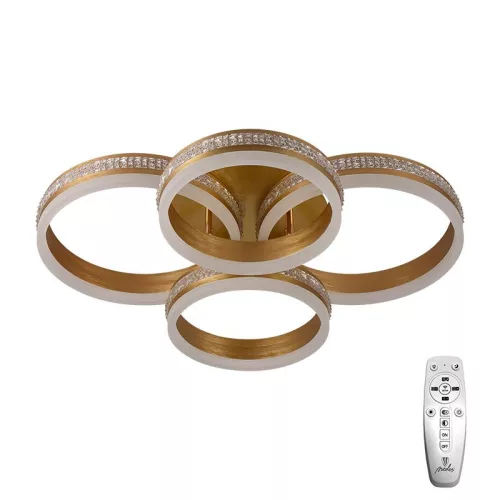 LED design mennyezeti lámpa 150W 10500lm 3000-6500K dimmelhető IP20 arany J3354/G