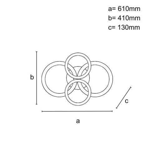 LED design mennyezeti lámpa 150W 10500lm 3000-6500K dimmelhető IP20 arany J3354/G