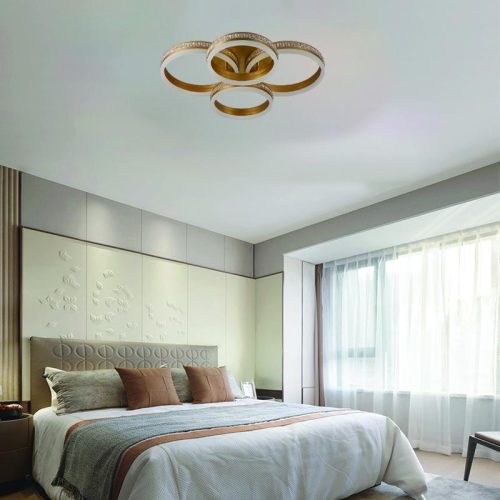 LED design mennyezeti lámpa 150W 10500lm 3000-6500K dimmelhető IP20 arany J3354/G