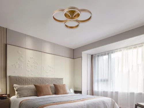 LED design mennyezeti lámpa 150W 10500lm 3000-6500K dimmelhető IP20 arany J3354/G