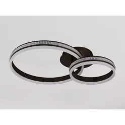   LED design mennyezeti lámpa 110W 8800lm 3000-6500K dimmelhető IP20 fekete J3355/B