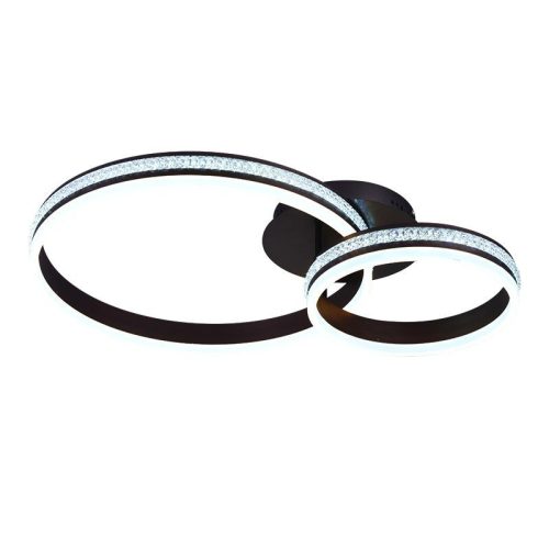 LED design mennyezeti lámpa 110W 8800lm 3000-6500K dimmelhető IP20 barna J3355/BR