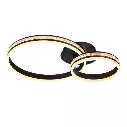 LED design mennyezeti lámpa 110W 8800lm 3000-6500K dimmelhető IP20 barna J3355/BR