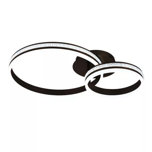 LED design mennyezeti lámpa 110W 8800lm 3000-6500K dimmelhető IP20 fekete J3355/B