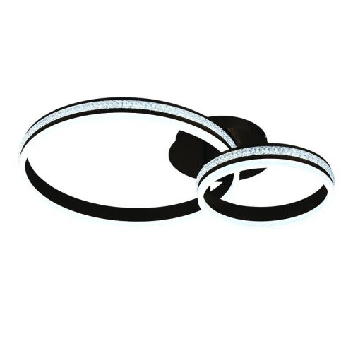 LED design mennyezeti lámpa 110W 8800lm 3000-6500K dimmelhető IP20 fekete J3355/B