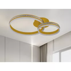   LED design mennyezeti lámpa 110W 8800lm 3000-6500K dimmelhető IP20 arany J3355/G