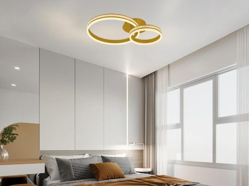 LED design mennyezeti lámpa 110W 8800lm 3000-6500K dimmelhető IP20 arany J3355/G