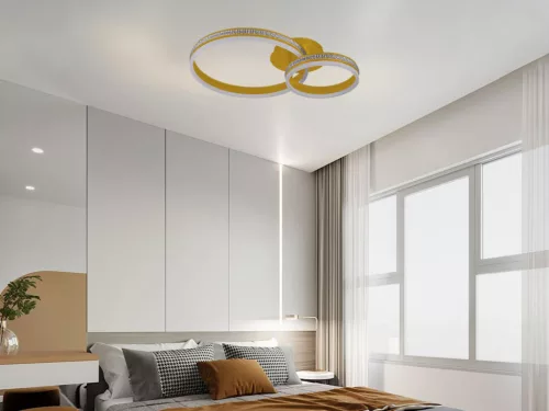 LED design mennyezeti lámpa 110W 8800lm 3000-6500K dimmelhető IP20 arany J3355/G