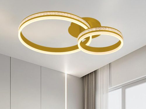LED design mennyezeti lámpa 110W 8800lm 3000-6500K dimmelhető IP20 arany J3355/G