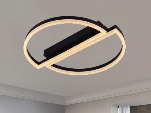 LED Design mennyezeti lámpa 55W, 2500 lm, 3000K-6500K, IP20, fém-akril, négyzet - J3357/B