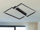 LED Design mennyezeti lámpa 65W, 3000 lm, 3000K-6500K, IP20, fém-akril, négyzet - J3358/B
