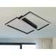 LED Design mennyezeti lámpa 65W, 3000 lm, 3000K-6500K, IP20, fém-akril, négyzet - J3358/B