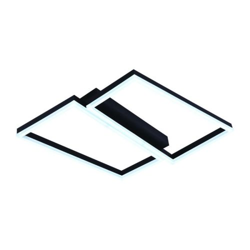 LED Design mennyezeti lámpa 65W, 3000 lm, 3000K-6500K, IP20, fém-akril, négyzet - J3358/B