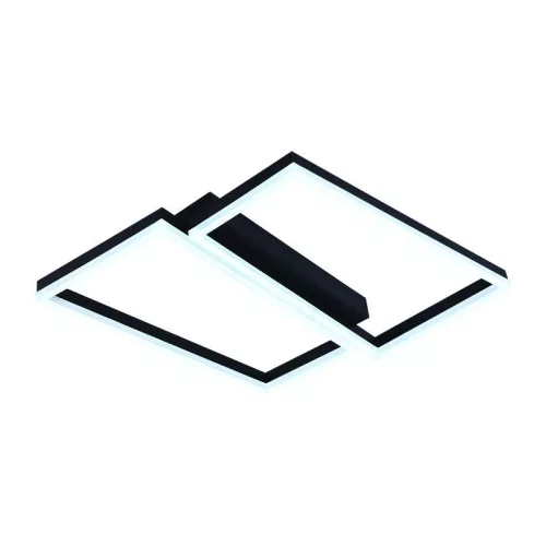 LED Design mennyezeti lámpa 65W, 3000 lm, 3000K-6500K, IP20, fém-akril, négyzet - J3358/B