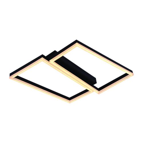 LED Design mennyezeti lámpa 65W, 3000 lm, 3000K-6500K, IP20, fém-akril, négyzet - J3358/B