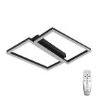 LED Design mennyezeti lámpa 65W, 3000 lm, 3000K-6500K, IP20, fém-akril, négyzet - J3358/B