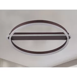   LED Design mennyezeti lámpa 60W, 2800 lm, 3000K-6500K, IP20, fém-akril, kör alakú - J3360/BR