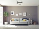 LED Design mennyezeti lámpa 60W, 2800 lm, 3000K-6500K, IP20, fém-akril, kör - J3360/B
