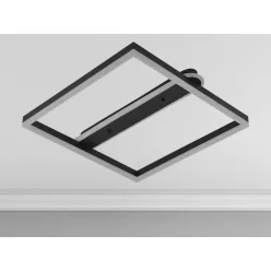   LED Design mennyezeti lámpa 60W, 3900 lm, 3000K-6500K, IP20, fém-akril, négyzet - J3361/B