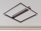 LED Design mennyezeti lámpa 60W, 3900 lm, 3000K-6500K, IP20, fém-akril, négyzet - J3361/BR