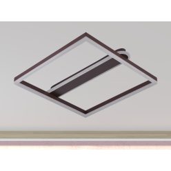   LED Design mennyezeti lámpa 60W, 3900 lm, 3000K-6500K, IP20, fém-akril, négyzet - J3361/BR
