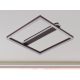 LED Design mennyezeti lámpa 60W, 3900 lm, 3000K-6500K, IP20, fém-akril, négyzet - J3361/BR