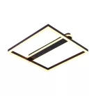 LED Design mennyezeti lámpa 60W, 3900 lm, 3000K-6500K, IP20, fém-akril, négyzet - J3361/BR