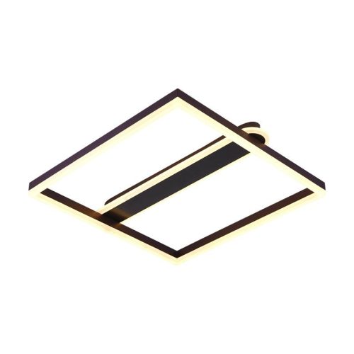 LED Design mennyezeti lámpa 60W, 3900 lm, 3000K-6500K, IP20, fém-akril, négyzet - J3361/BR