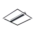 LED Design mennyezeti lámpa 60W, 3900 lm, 3000K-6500K, IP20, fém-akril, négyzet - J3361/BR