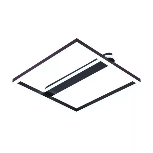 LED Design mennyezeti lámpa 60W, 3900 lm, 3000K-6500K, IP20, fém-akril, négyzet - J3361/BR