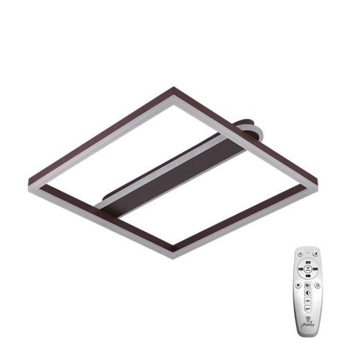 LED Design mennyezeti lámpa 60W, 3900 lm, 3000K-6500K, IP20, fém-akril, négyzet - J3361/BR