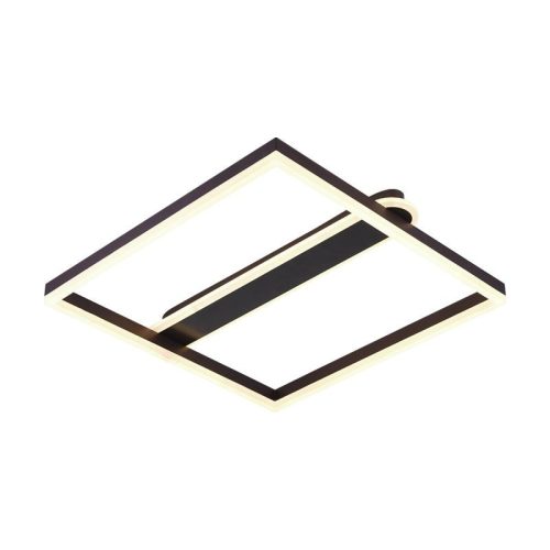 LED Design mennyezeti lámpa 60W, 3900 lm, 3000K-6500K, IP20, fém-akril, négyzet - J3361/BR
