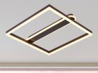 LED Design mennyezeti lámpa 60W, 3900 lm, 3000K-6500K, IP20, fém-akril, négyzet - J3361/BR