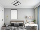 LED Design mennyezeti lámpa 60W, 3900 lm, 3000K-6500K, IP20, fém-akril, négyzet - J3361/B