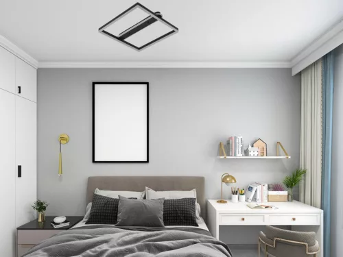 LED Design mennyezeti lámpa 60W, 3900 lm, 3000K-6500K, IP20, fém-akril, négyzet - J3361/B