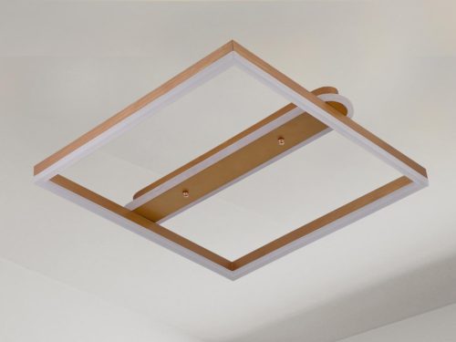 LED Design mennyezeti lámpa 60W, 3900 lm, 3000K-6500K, IP20, fém-akril, négyzet - J3361/G