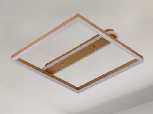 LED Design mennyezeti lámpa 60W, 3900 lm, 3000K-6500K, IP20, fém-akril, négyzet - J3361/G