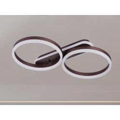  LED design mennyezeti lámpa 60W, 4300 lm, 3000K-6500K, IP20, fém-akril barna - J3362/BR