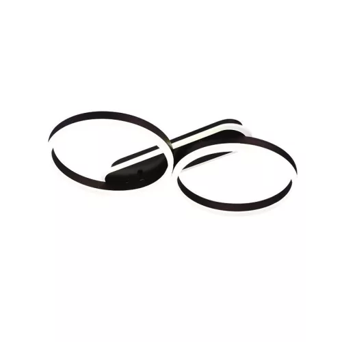 LED design mennyezeti lámpa 60W, 4300 lm, 3000K-6500K, IP20, fém-akril barna - J3362/BR