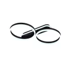 LED design mennyezeti lámpa 60W, 4300 lm, 3000K-6500K, IP20, fém-akril barna - J3362/BR