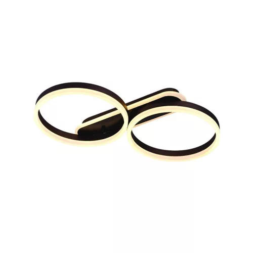 LED design mennyezeti lámpa 60W, 4300 lm, 3000K-6500K, IP20, fém-akril barna - J3362/BR